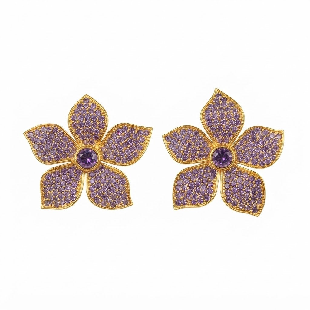 Lavender Bloom Studs