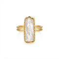 Pearl Essence Ring — Long mother-of-pearl Statement Ring